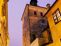 Gornji grad. Dverce. noću. Kula Lotrščak